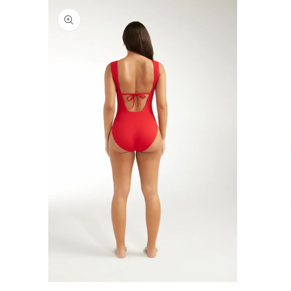 Hermoza Josephine red one piece swimsuit, 10 NWT